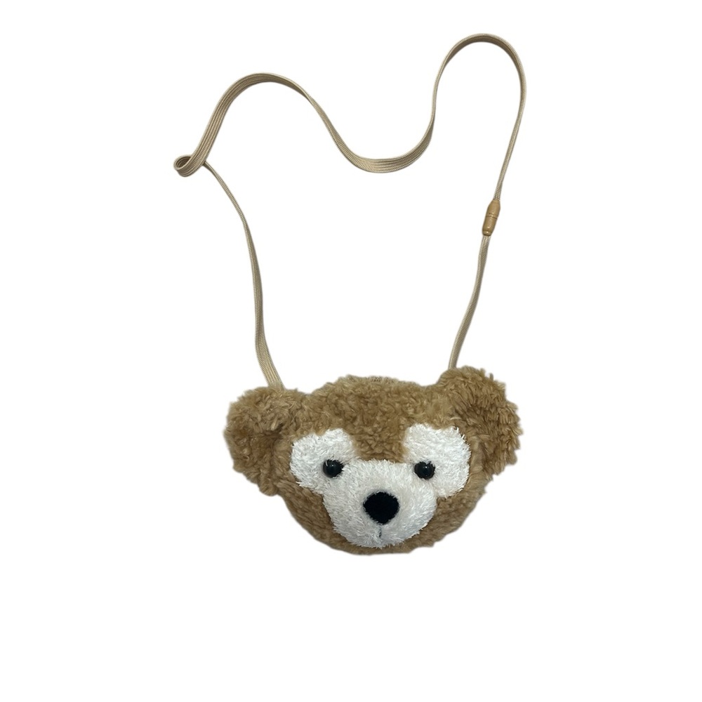 Japan Tokyo DisneySea Duffy Bear Crossbody Plush Pass Card Coin Case Purse Bag